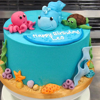 Under the Sea Birthday Cake - Crumbs & Doilies