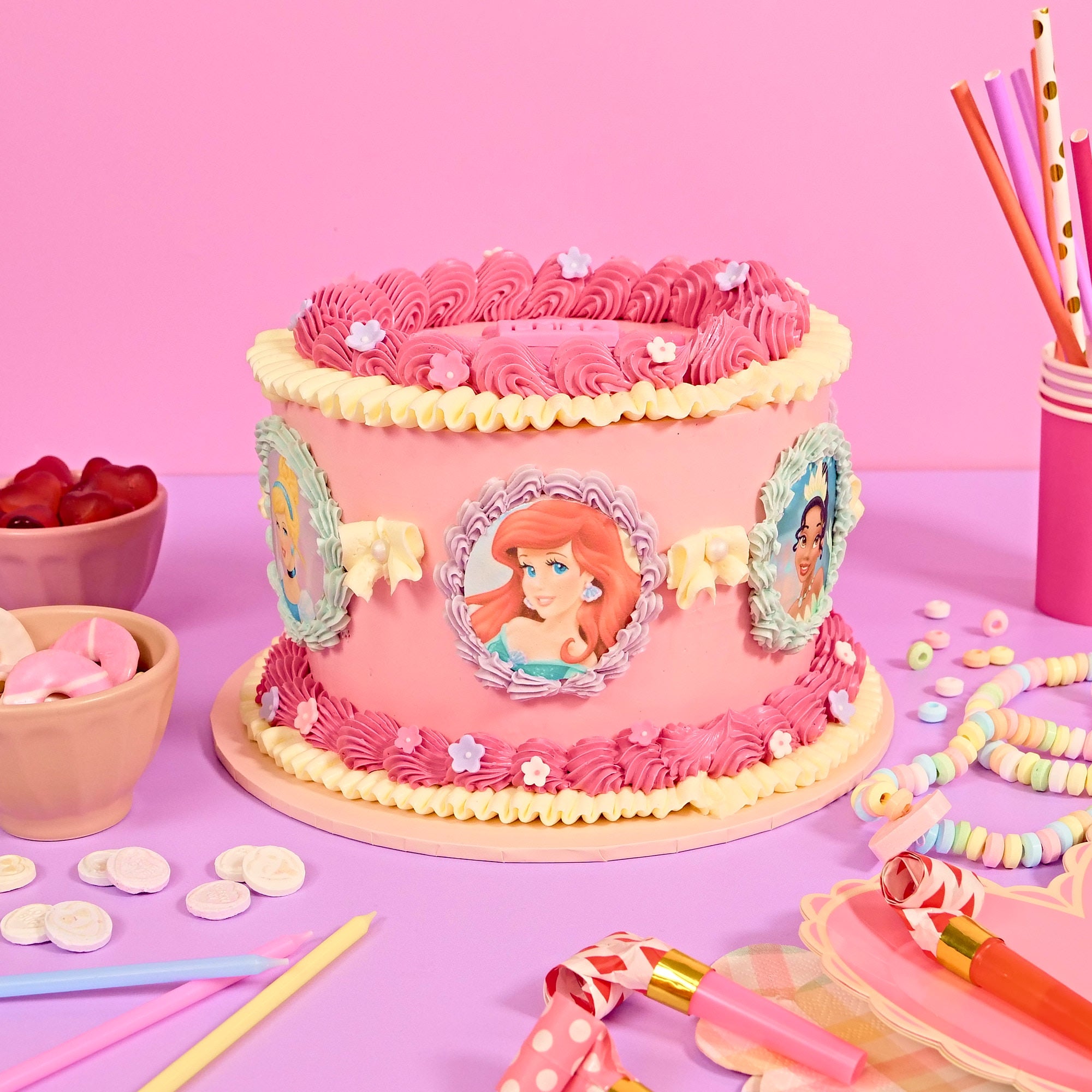 Disneys Princess Theme Cakes Disney Princess Birthday Cake Decorated