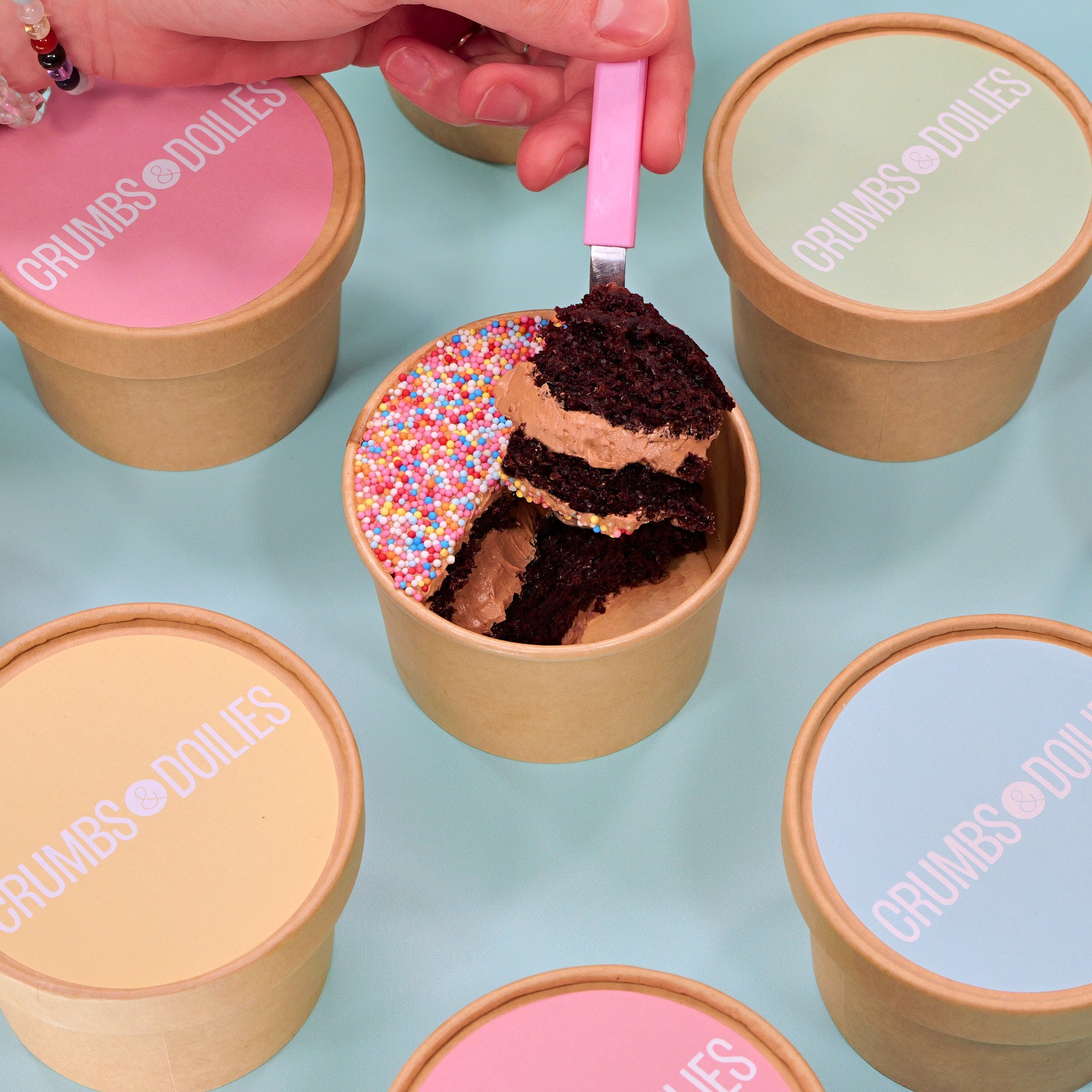 Chocolate Dot Cakes (x5)