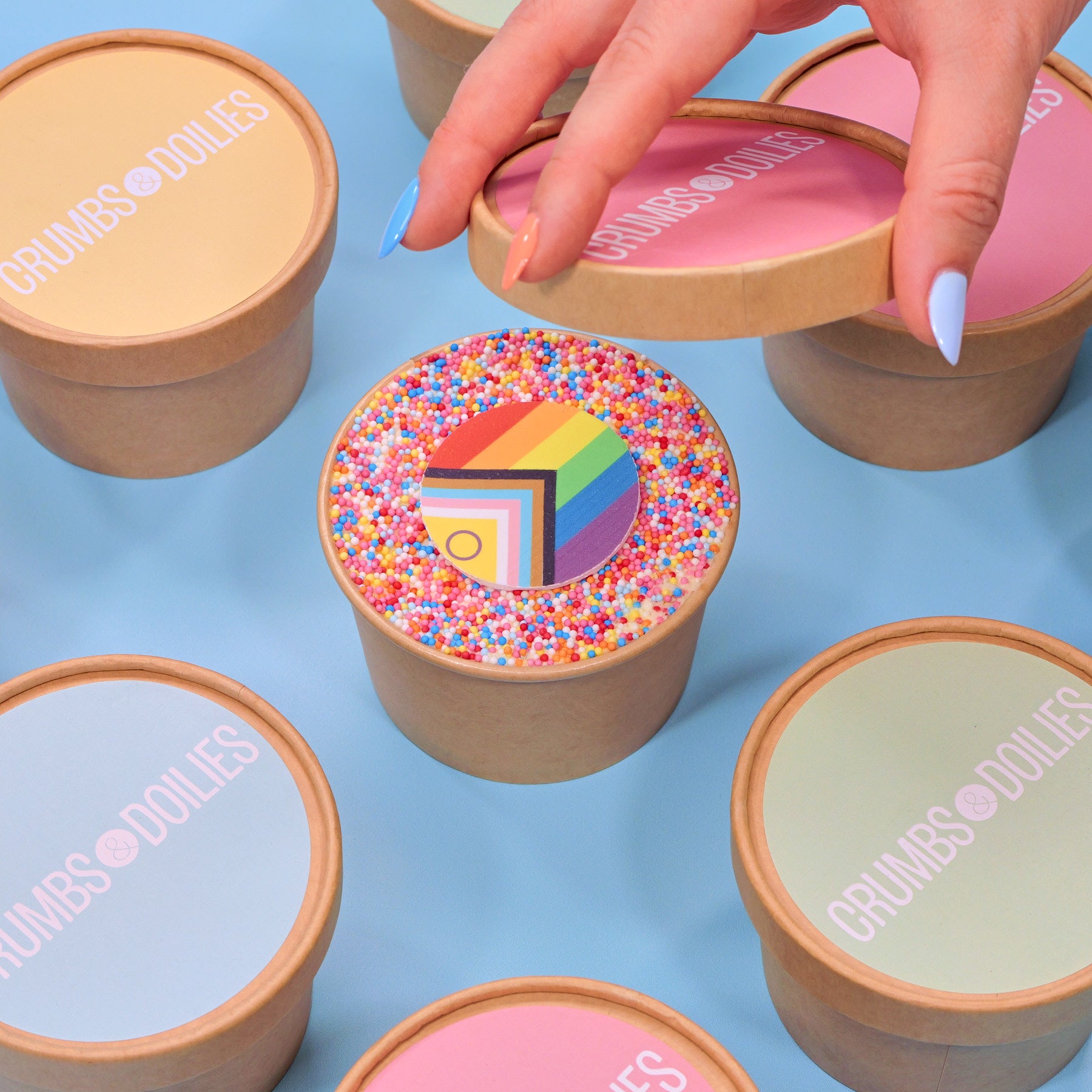 Pride Dot Cakes