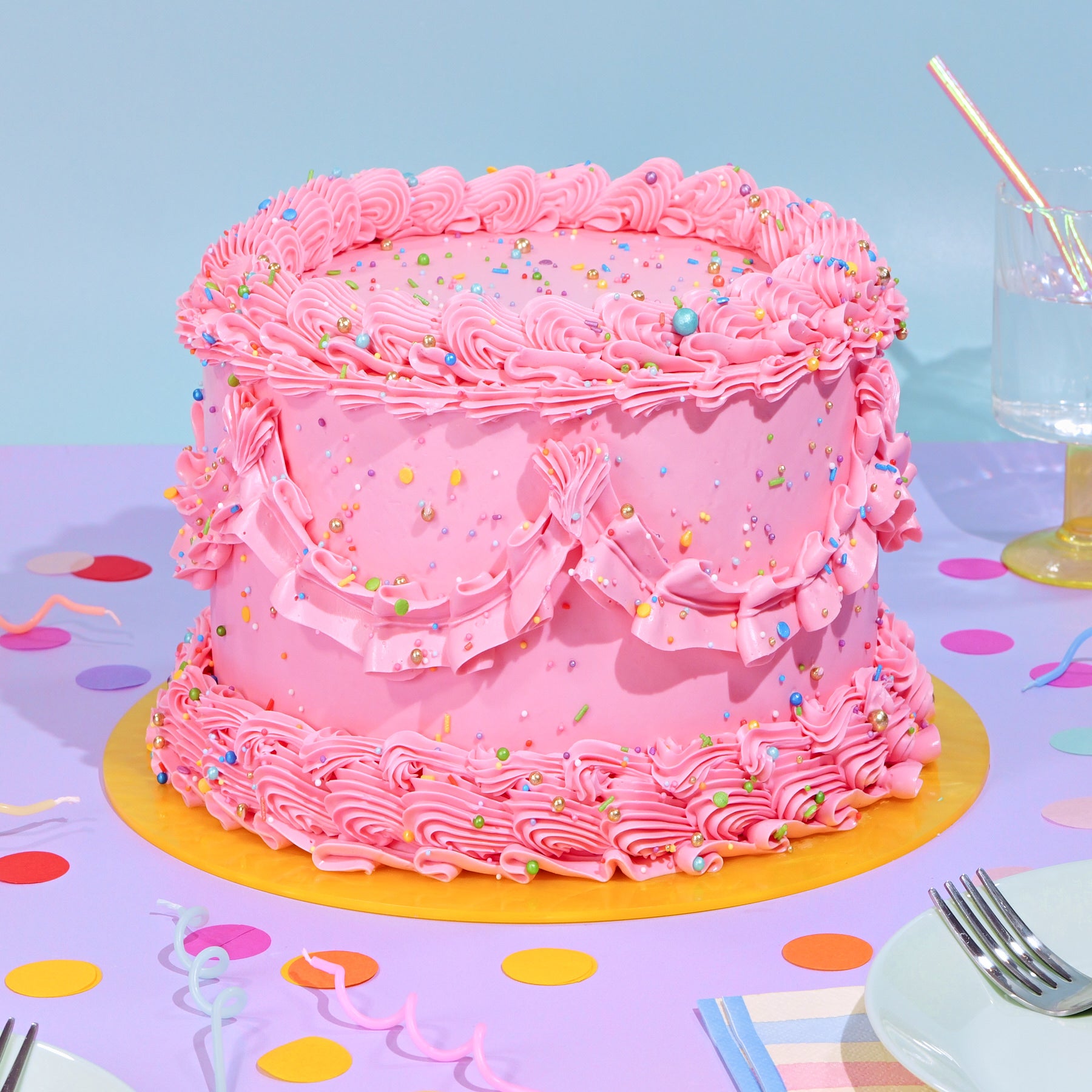 Sprinkle Vintage Cake