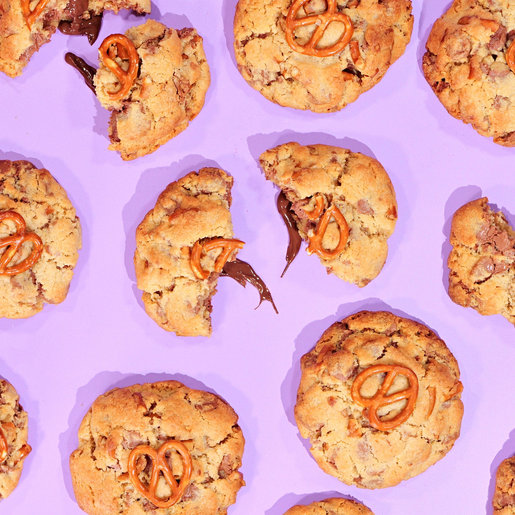 Milk Chocolate Pretzel New York Cookie